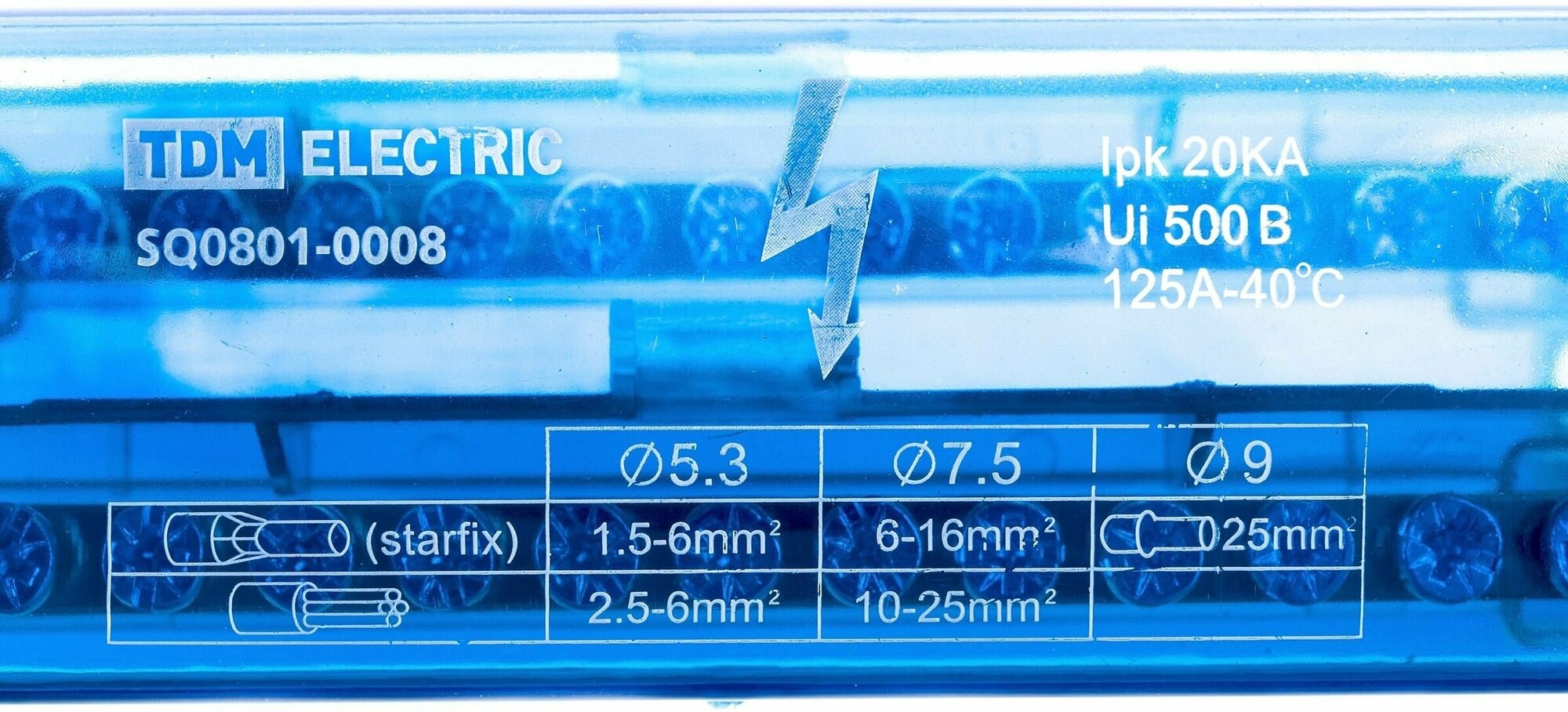 Шина сборная нулевая (полосовая) TDM ЕLECTRIC SQ0801-0008 - фотография № 6