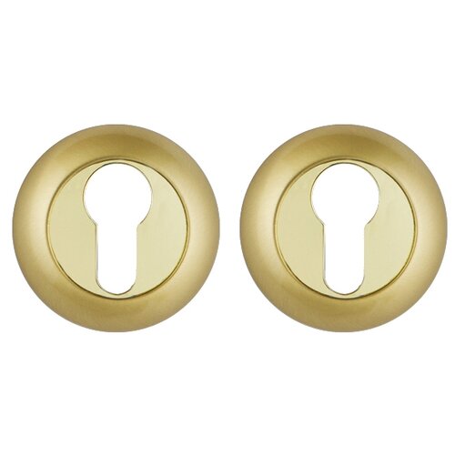 фото Накладка под цилиндр et tl sg/gp-4 матовое золото/золото punto