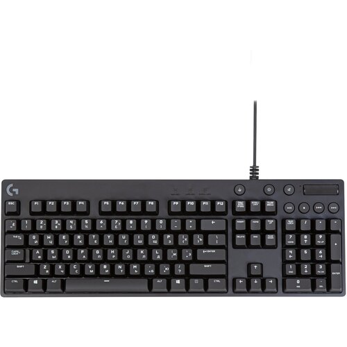 Игровая клавиатура Logitech G G610 Orion Cherry MX Red Black USB Cherry MX Red черный английскаярусская ANSI 990000₽