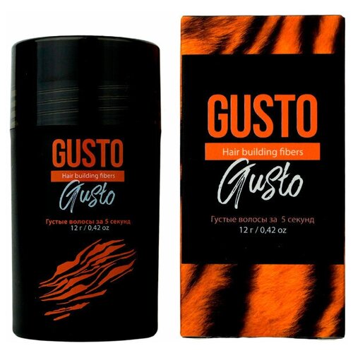 gusto загуститель для волос черный 12 г GUSTO Загуститель для волос (черный), 12 г