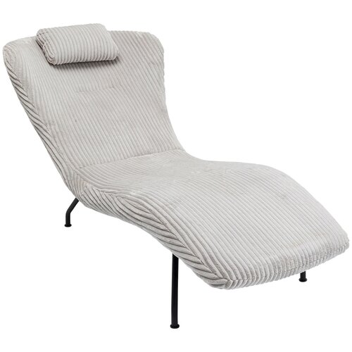 фото Kare design кресло для отдыха balance, коллекция "баланс" 163*89*79, полиэстер, полиуретан, дсп, сталь, серый