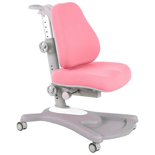 фото Детское кресло fundesk fortuna grey (цвет серый) + чехол розового цвета