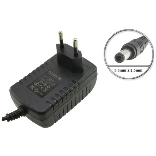 Адаптер (блок) питания 25V, 0.5A, 5.5mm x 2.5mm (AC250A050N5), для зарядки пылесоса Vax Blade TBT3V1B2, TBT3V1F1, TBT3V1H1, TBT3V1T2 и др.