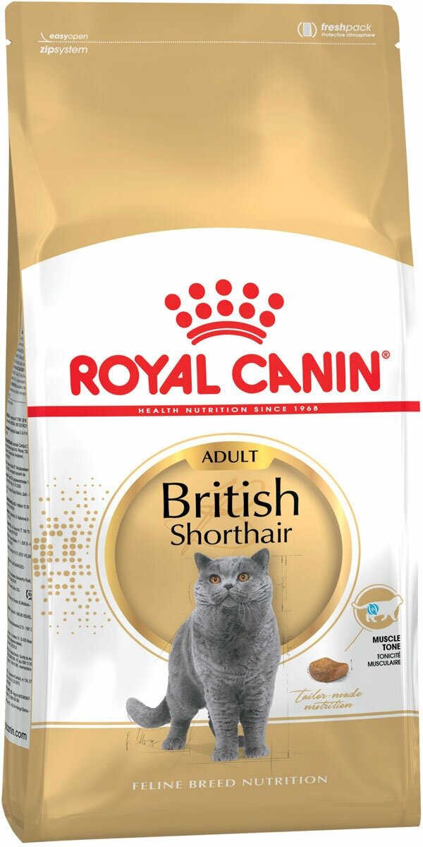 ROYAL CANIN BRITISH SHORTHAIR ADULT для взрослых британских короткошерстных кошек (10 кг)