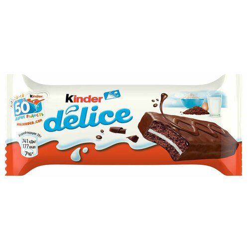 Бисквит KINDER Delice шоколадный, 39г