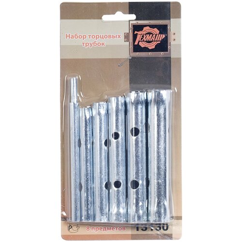 Набор ключей трубчатых с воротком 6 пр 8-17 мм Техмаш 1 шт 391₽