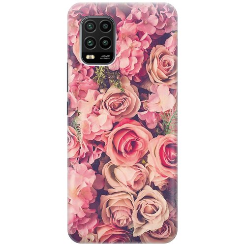 фото Re:pa чехол - накладка artcolor для xiaomi mi 10 lite с принтом "розовый куст"