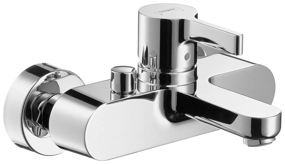 Смеситель для ванны hansgrohe Metris S 31460000 серебристый 