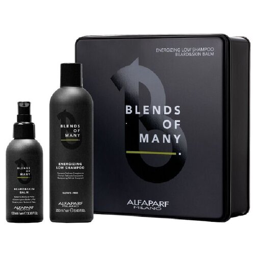 Набор ALFAPARF MILANO Подарочный Bom Gift Box, шампунь 250 мл + бальзам для бороды 100 мл