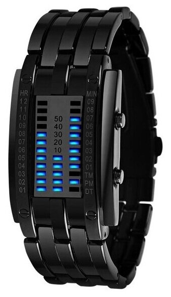 Наручные часы SKMEI женские 0953 (black) кварцевые, водонепроницаемые, подсветка дисплея, черный