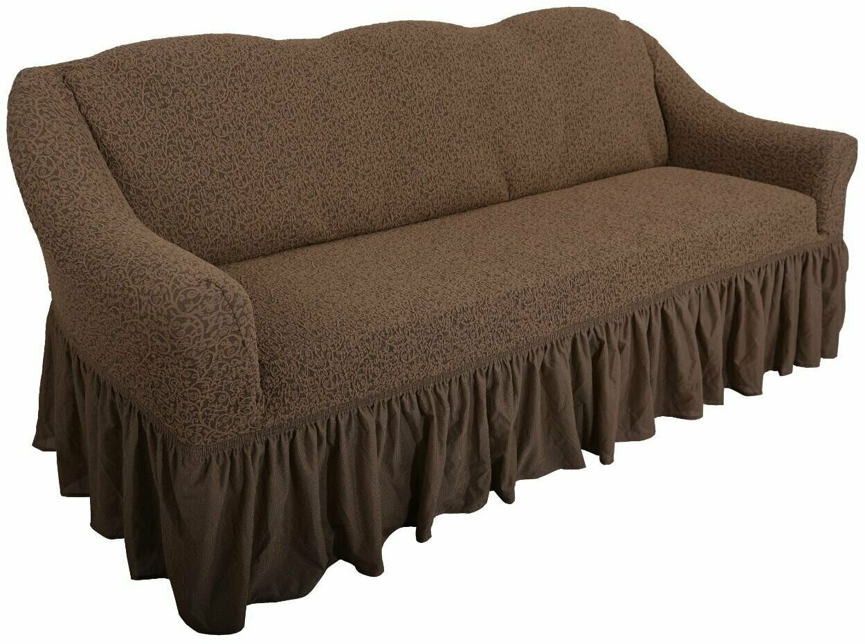 фото Чехол на мебель для дивана Жаккардовый, Чехол на диван Жаккард. 240х90см