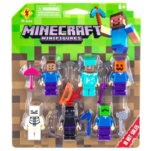 Фигурки Minecraft-6шт