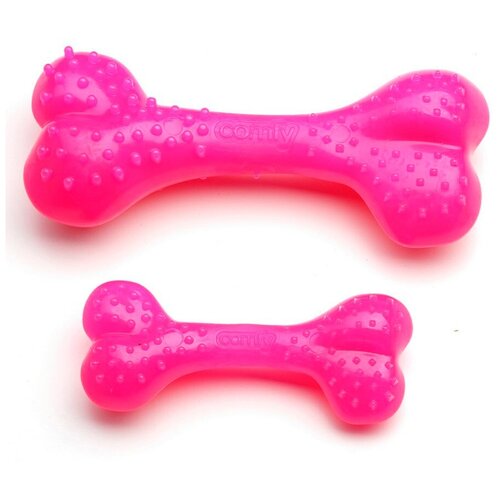 Игрушка для собак COMFY by AQUAEL MINT Косточка с ароматом мяты, 12.5 см, розовая