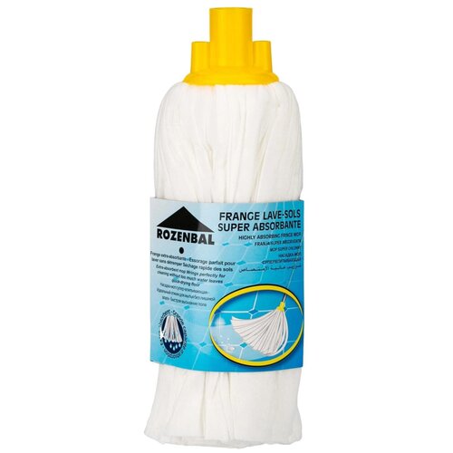 Насадка МОП Rozenbal, вискозная, с итальянской резьбой, цвет белый - Атрибут вашего дома