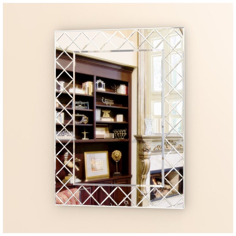 Зеркало с гравировкой EVOFORM FLORENTINA BY 5003 70х90 см - фотография № 6