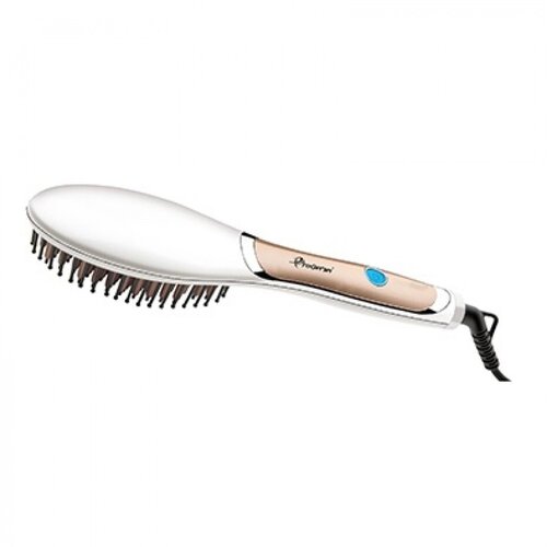 Электрическая расческа выпрямитель для волос Gemei GM-2973, расческа утюжок для волос, расческа массажная для головы, белый
