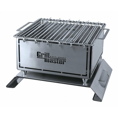 гель для розжига grill master 0 5л Мангал настольный угольный для приготовления мяса, рыбы и морепродуктов HOT GRILL GM300PLUS GRILL MASTER