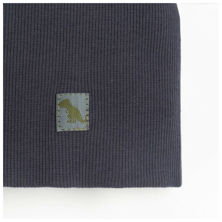 HOH LOON Шапка двухслойная, цвет тёмно-серый/дино, размер 46-50
