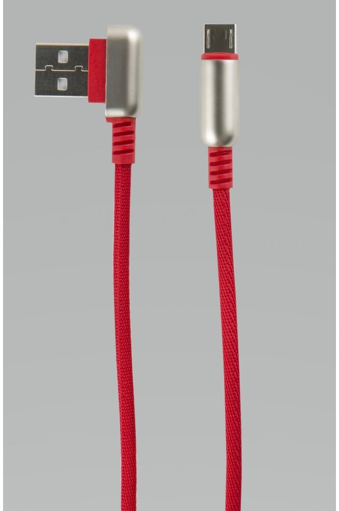 Дата-Кабель Red Line Loop USB - Micro USB красный - фотография № 4