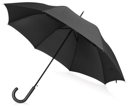 Зонт-трость полуавтомат, система «антиветер», черный