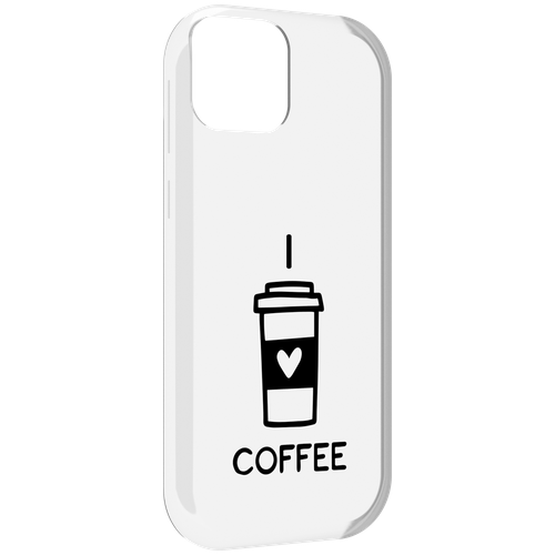 Чехол MyPads Я люблю кофе для UleFone Note 6 / Note 6T / Note 6P задняя-панель-накладка-бампер