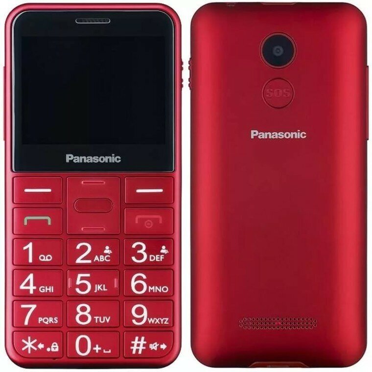 Мобильный телефон PANASONIC TU150, красный - фото №10