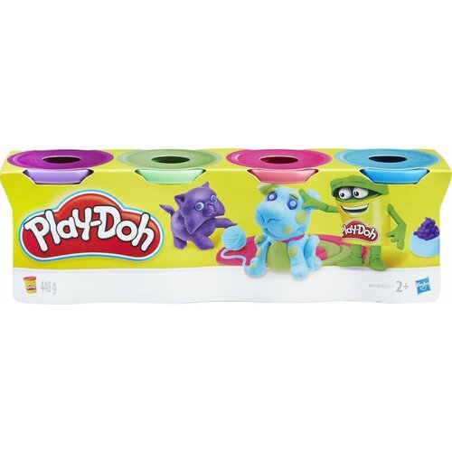 Пластилин Play-Doh 4цвета B5517EU4 игрушка hasbro play doh масса для лепки мороженое