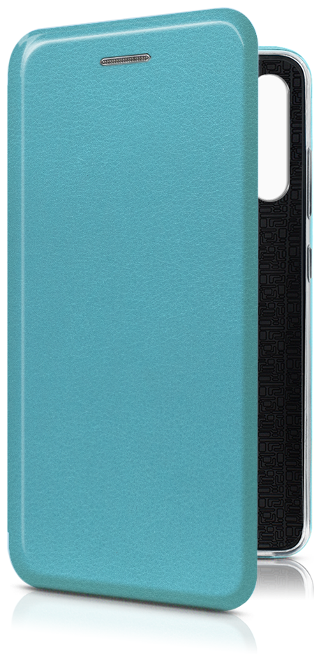 Чехол-книжка на Xiaomi Redmi Note 8T / Сяоми Редми Нот 8T из эко-кожи голубая, с магнитом