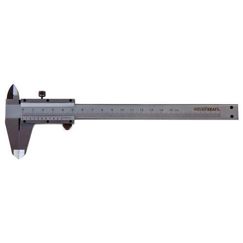 Штангенциркуль WIEDERKRAFT нониусный 0-150 мм, 0,05 мм, тип I, ГОСТ 166-89, WDK-MC15005