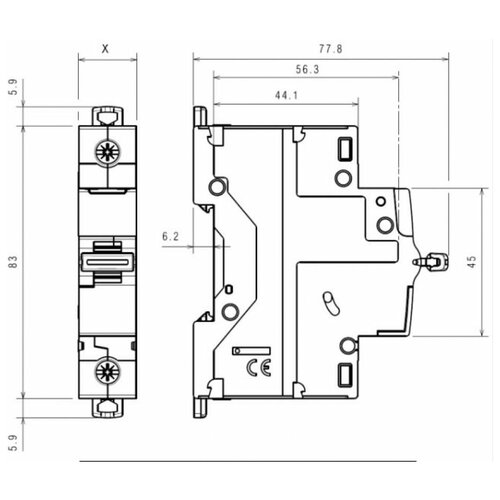 Автоматический выключатель DX3 6000 10kA 32A 3П тип С. Legrand