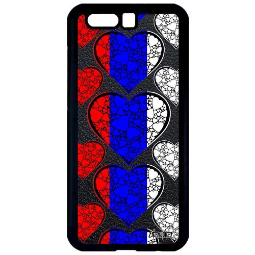 фото Чехол для honor 9, "флаг россии с сердцем" любовь патриот utaupia