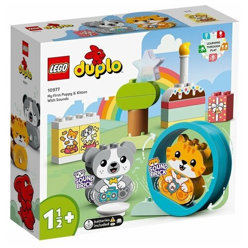 конструктор lego duplo мой первый щенок и котёнок и их звуки 10977 10977 LEGO DUPLO Мой первый щенок и котенок и их звуки