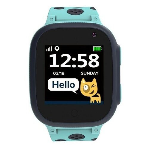 Детские смарт-часы Canyon KW-34 2G GPS звонки SOS геозоны прослушивание IP67 голубые 466500₽