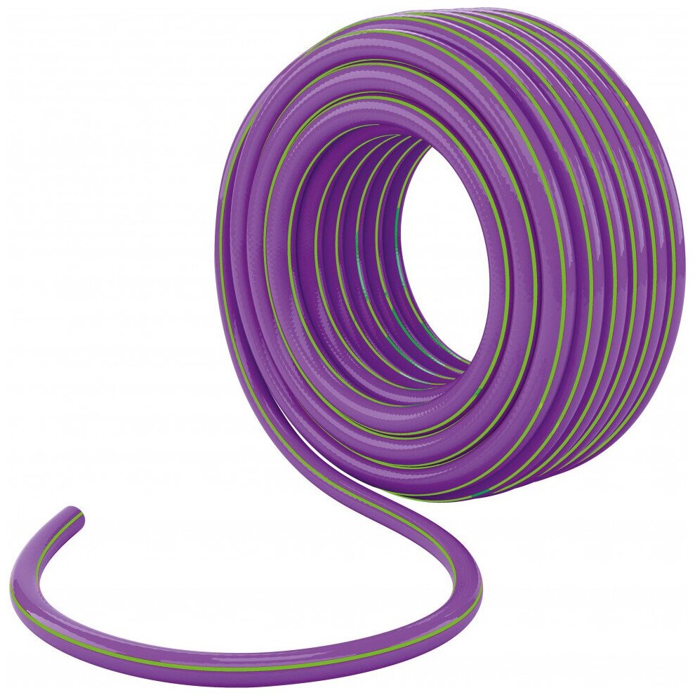 Шланг поливочный армированный Palisad Violet, 3 слоя, 3/4", 25 м, фиолетовый