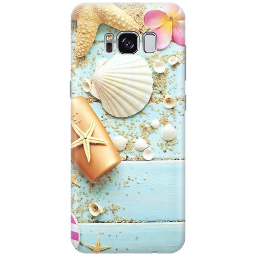 фото Re:paчехол - накладка artcolor для samsung galaxy s8 с принтом "пляжный натюрморт"