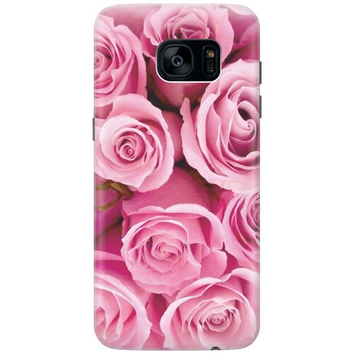 фото Cиликоновый чехол на samsung galaxy s7 edge / самсунг с7 эдж с принтом "букет роз" gosso