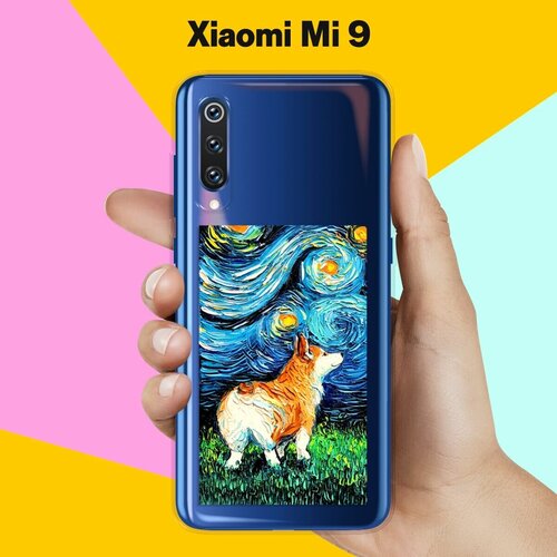 Силиконовый чехол Корги Ван Гога на Xiaomi Mi 9 силиконовый чехол корги ван гога на xiaomi redmi note 9 pro