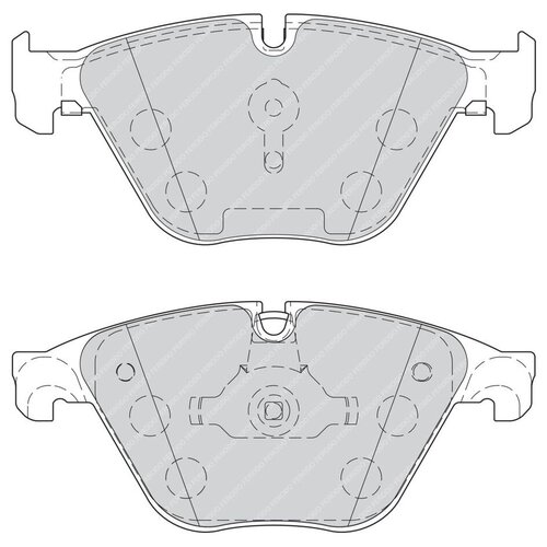 FDB4382_!колодки дисковые п.\ BMW F07GT/F10/F11 2.8i/2.5d/3.0d 10> FERODO FDB4382 1шт.