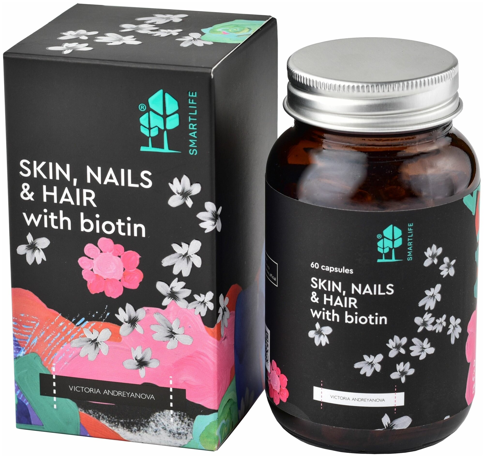 Комплекс для кожи, ногтей и волос с биотином, 60 капсул Smartlife - фото №13