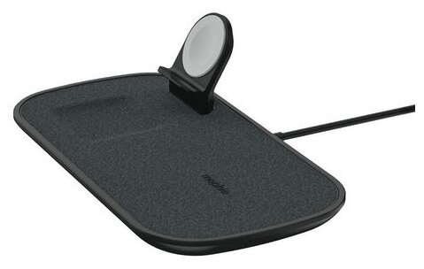 Беспроводная зарядная станция Mophie 3 in 1 Wireless Charger, мощность Qi: 7.5 Вт, black