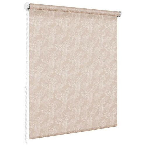фото Рулонная штора эскар миниролло джунгли (светло-бежевый), 37х160 см