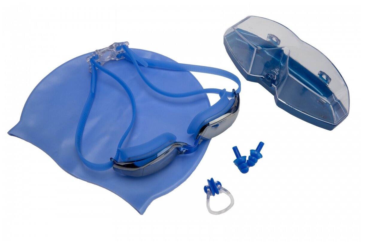 Набор Bradex (для плавания) : шапочка +очки+зажим для носа+беруши для бассейна