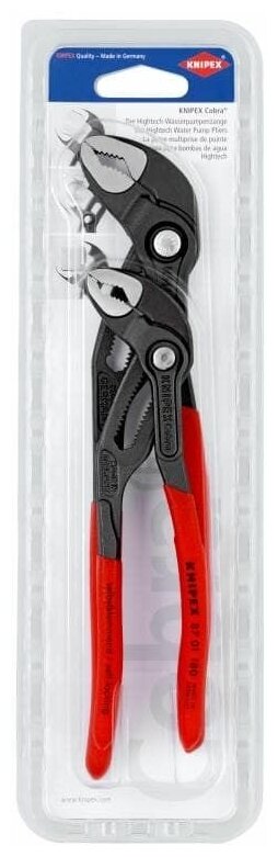 COBRA Набор клещей переставных, 2 пр., KN-8701180/250 Knipex - фотография № 4