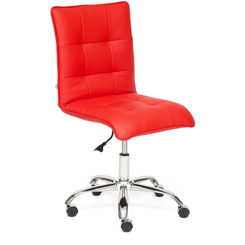 фото Компьютерное кресло tetchair zero офисное, обивка: искусственная кожа, цвет: красный