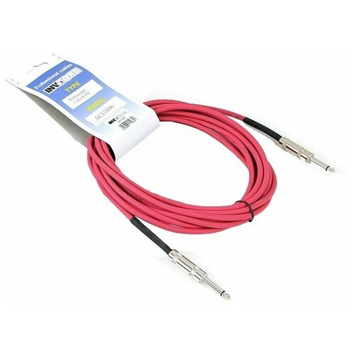 Invotone ACI1001/R - инструментальный кабель,6.3 mono Jack-6.3 mono Jack 1 м (красный) инструментальный кабель invotone aci1106b