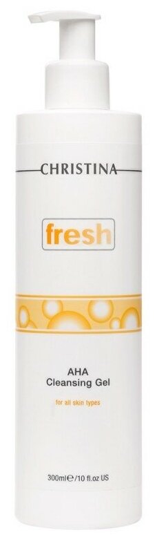 Christina гель очищающий с фруктовыми кислотами Fresh AHA Cleansing Gel, 300 мл