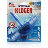 Подвеска для унитазов Kloger Proff, чистящее средство 6 в 1 с хлором.