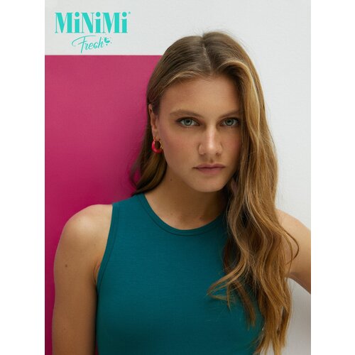 фото Топ minimi, хлопок, размер 50/xl, голубой