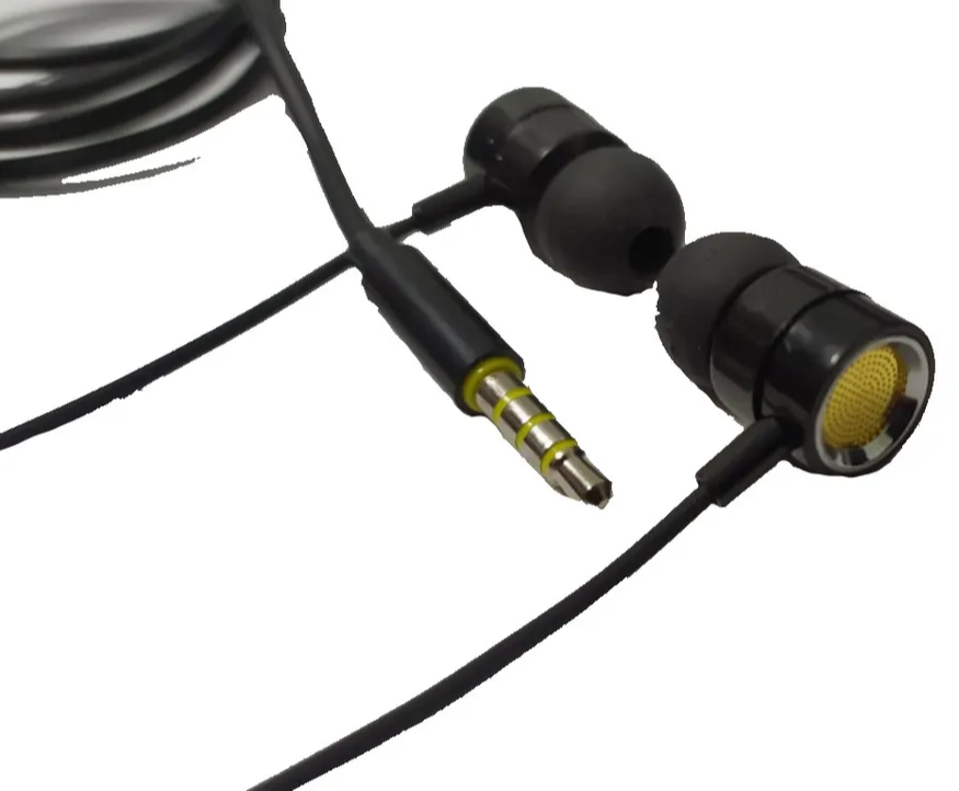 Вакуумные наушники Jack 3.5 Extra Bass S315S проводные с микрофоном, черный цвет / Гарнитура для Айфон и Андроид / джек 3,5