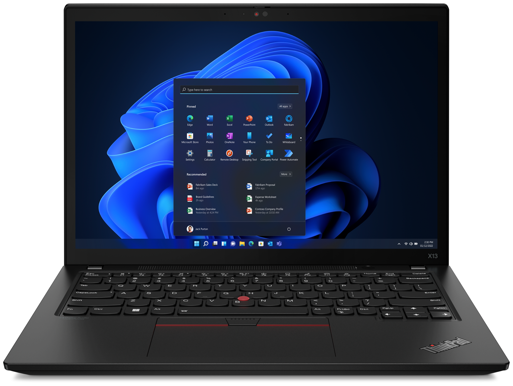 Ноутбук Lenovo ThinkPad X13 Gen 3 13.3" WUXGA IPS/Core i7-1280P/32GB/1TB SSD/Iris Xe Graphics/Windows 11 Pro DG/ENGKB/черный (21BN0011US)